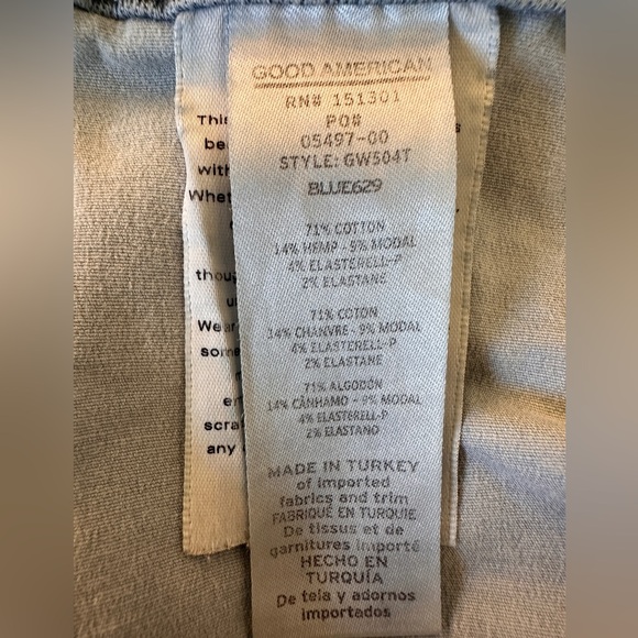 Good American GOOD WAIST SKINNY JEANS GW504T BLUE629 Size 20 Inseam 29" - Picture 5 of 7